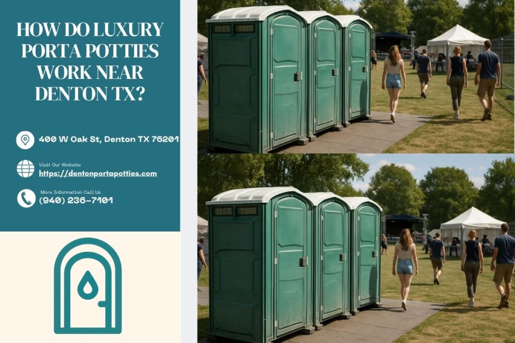 How Do Luxury Porta Potties Work near Denton TX? 1 How Do Luxury Porta Potties Work near Denton TX