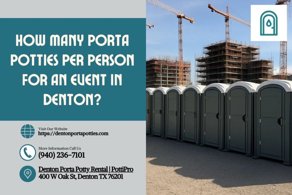 How Many Porta Potties Per Person For An Event in Denton